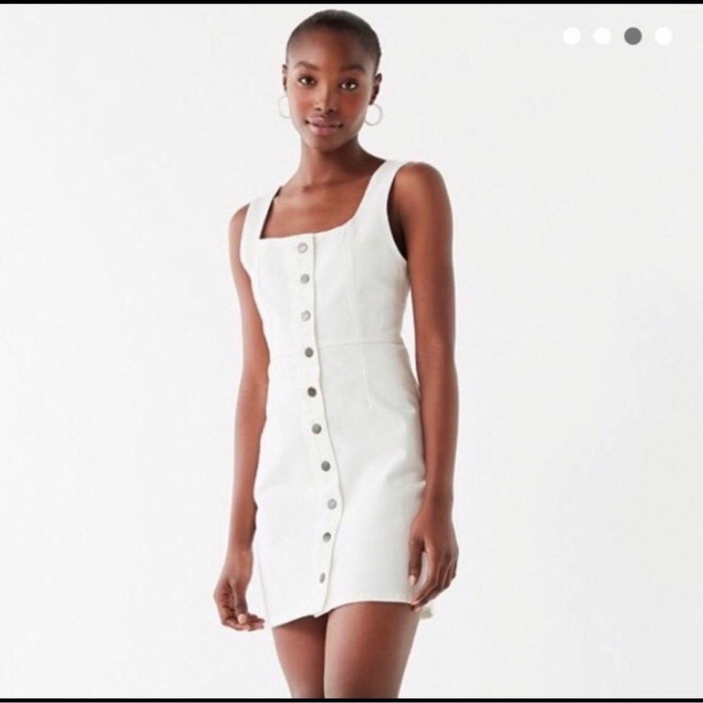 NWOT Urban Outfitters Denim Buttondown Mini Dress